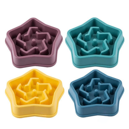 Cloud Shaped Slow Feeder Dog Bowl,