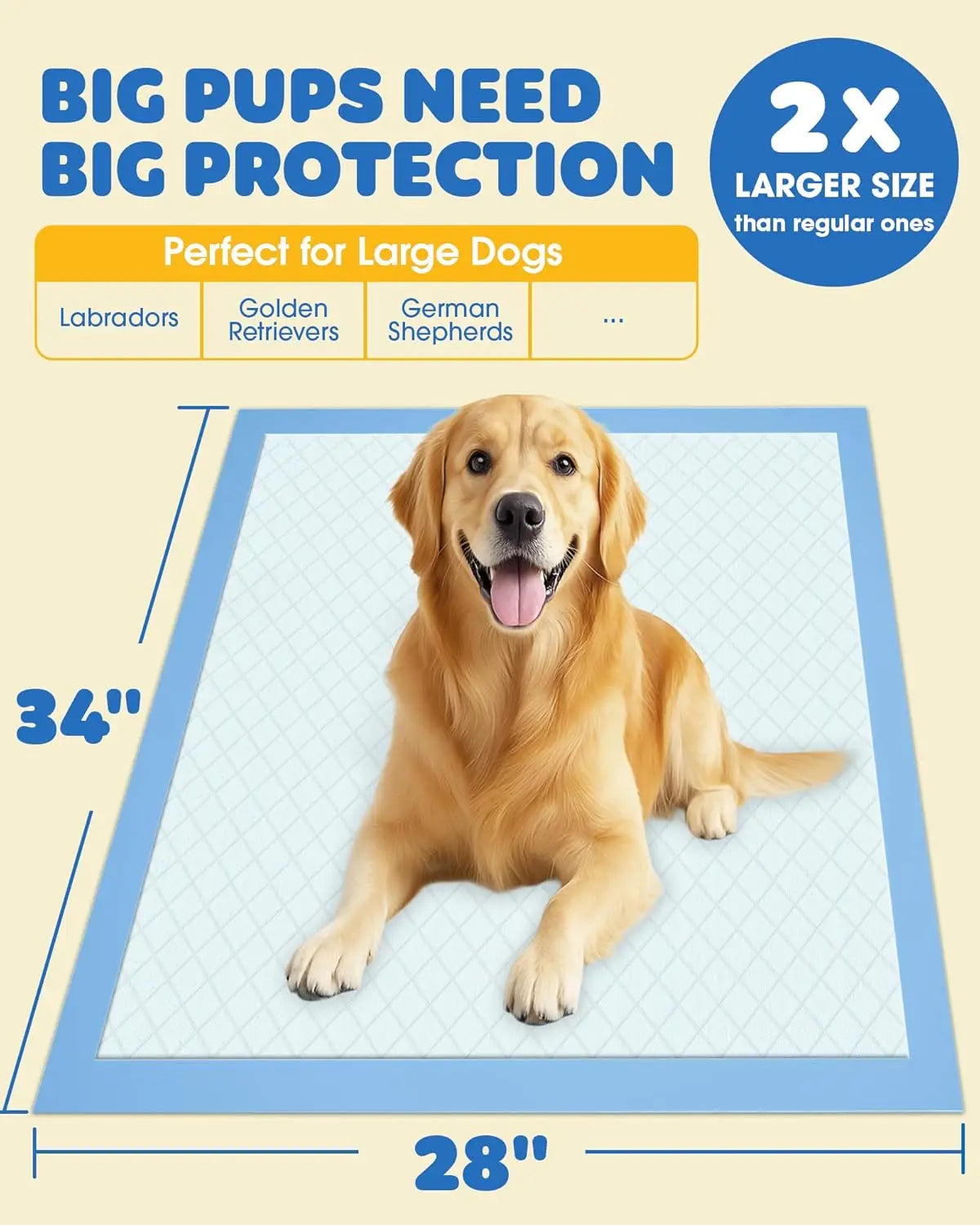 | 6-Layer Quick-Drying Dog & Puppy Urine Pads-