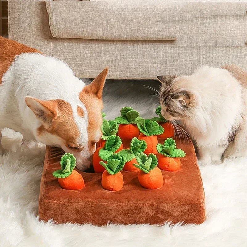 Plush Carrot Dog Interactive Toys
