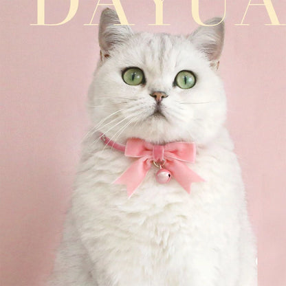 cute satin small pet collar
