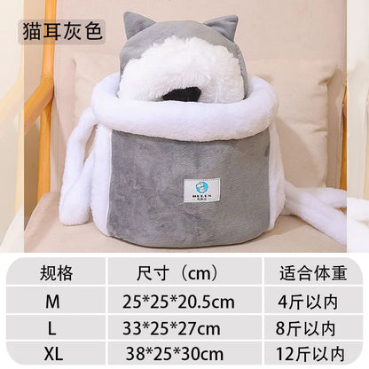 Cat Backpack Carrier with Bed Portable
