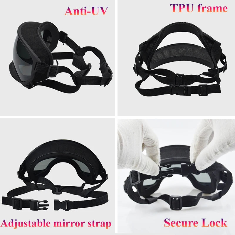 Dog Goggles Anti-UV Eyewear Protection Adjustable