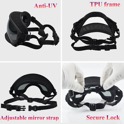Dog Goggles Anti-UV Eyewear Protection Adjustable