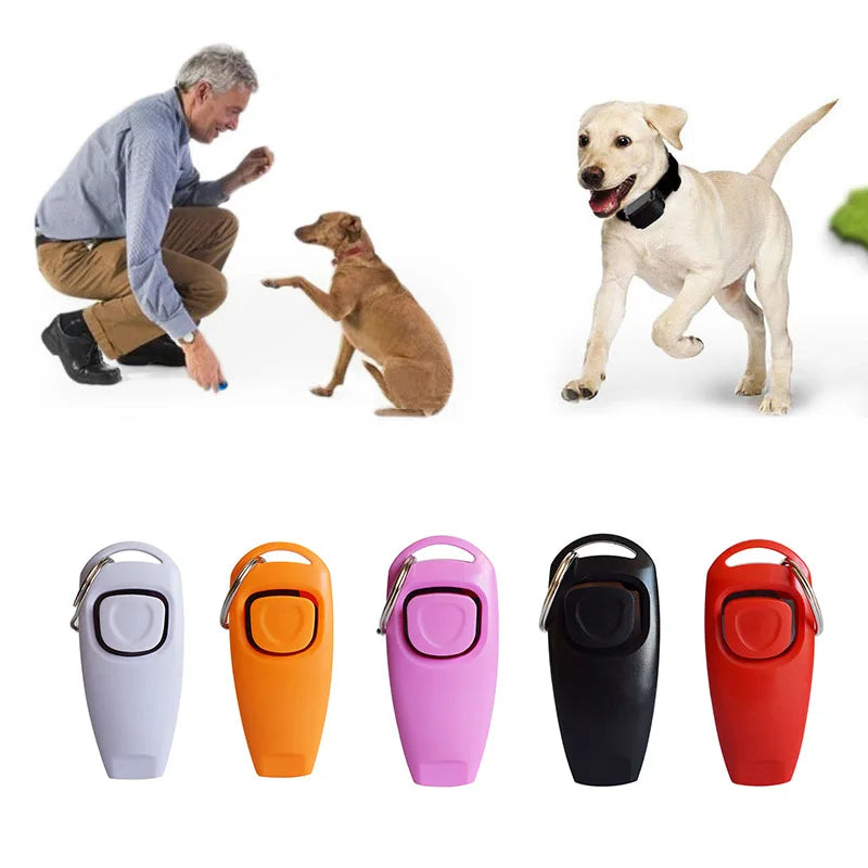 2 In 1 Pet Dog Clicker Dog Training Whistle