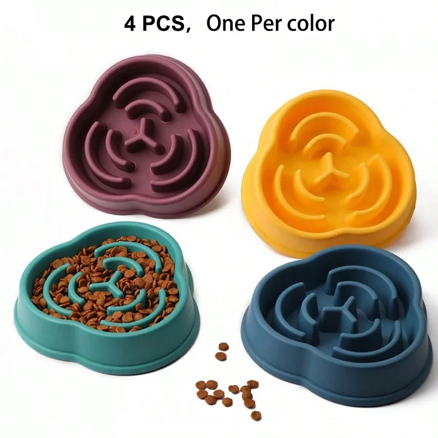 Cloud Shaped Slow Feeder Dog Bowl,