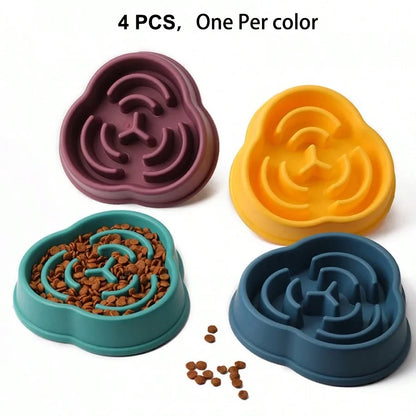 Cloud Shaped Slow Feeder Dog Bowl,