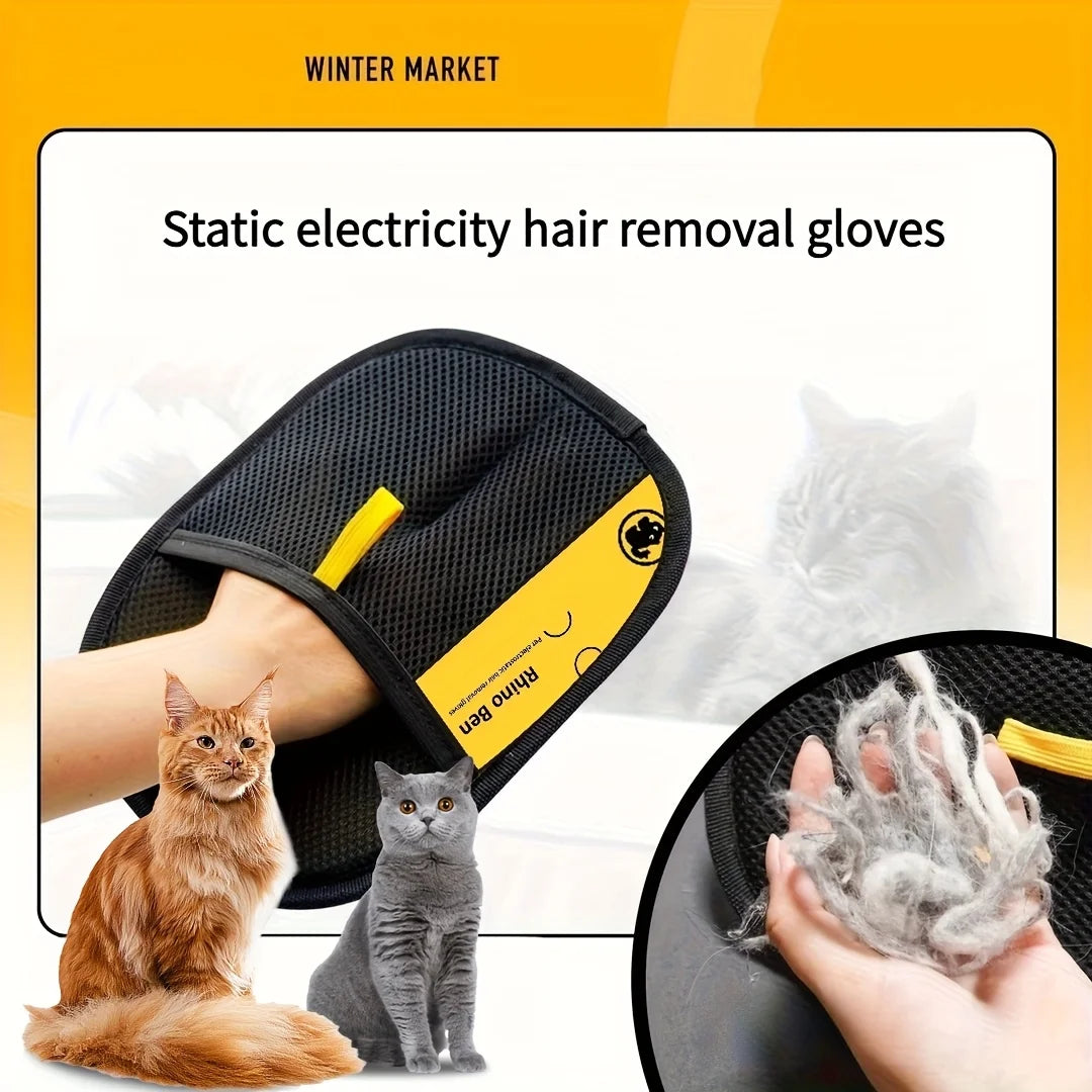 Pet Hair Removal Gloves - Double-Sided