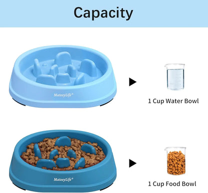 Small Slow Feeder Bowls 2PCS
