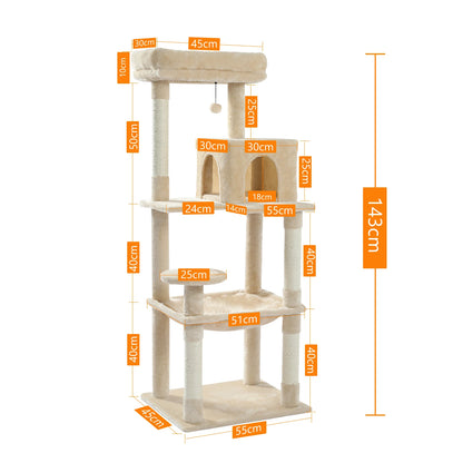 Cat Tree for Indoor Cats 5-Level Cat Tower